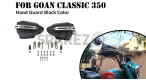 Fit For Royal Enfield Goan Classic 350 Tinted Black Color Hand Guard Kit    - SPAREZO